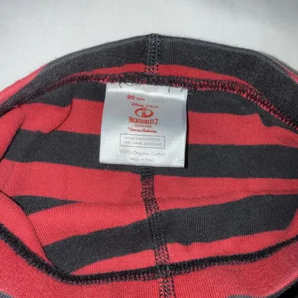 The Incredibles Kids' Pajama Set Red and Black Striped - Picture 7 of 9